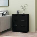 vidaXL Servantă, negru, 60x30x70 cm, lemn prelucrat (811071) Comoda