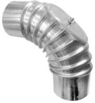  D132 × 90° alumínium könyök, tisztítónyílással