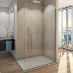SanSwiss Paravan de dus tip Walk-in SanSwiss Easy STR4P crom 160x200 cm sticla securizata 8 mm (STR4P1605007) - neakaisa