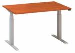 Alfa Office Alfa Up állítható magasságú irodai asztal szürke lábazattal, 120 x 80 x 61, 5-127, 5 cm, vadcseresznye mintázat