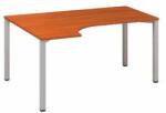 Alfa Office Alfa 200 ergo irodai asztal, 180 x 120 x 74, 2 cm, balos kivitel, cseresznye mintázat, RAL9022