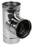 ProInvest Teu inox cazan peleti plus garnitura SP (Unghi: 90 grade, Diametru: 80 mm) (PIV-53469)