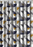 Aquamax Zuhanyfüggöny - SILVER MOSAIC - Impregnált textil - 180 x 200 cm (77-232502)