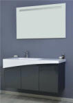 TMP cabinets SMYRNA 120 fali fürdőszobabútor - ANTRACIT - Akrivit öntött márvány mosdókagylóval 120 cm (400510)