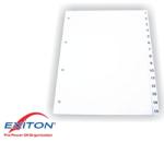 Optima Index plastic numeric 1-20, OPTIMA