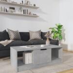 vidaXL Măsuță de cafea, gri beton, 102x50x36 cm, lemn prelucrat (811353) Masa de cafea