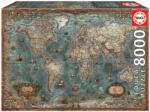Educa Puzzle Historical World Map Educa cu 8000 piese de la 11 ani (EDU18017) Puzzle