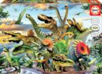 Educa Puzzle Dinosaurs Educa 500 piese și lipici Fix puzzle (EDU17961) Puzzle