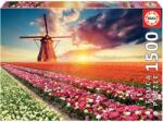 Educa Puzzle Tulips Landscape Educa 1500 piese și lipici Fix puzzle de la 11 ani (EDU18465) Puzzle