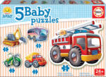 Educa Puzzle bebe Mijloace de transport Educa cu 5 imagini diferite de la 24 luni (EDU14866)