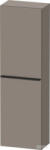 Duravit D-NEO félmagas szekrény, 40x132x24 cm balos ajtóval, Basalt Matt Decor DE1318L4343 (DE1318L4343)