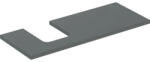 Geberit One mosdópult bal oldali kivágással 120x47 cm, pultra ültethető tálformájú mosdóhoz, matt láva 505.295. 00.3 (505.295.00.3) - szaniteronline