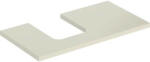 Geberit One mosdópult bal oldali kivágással 90x47 cm, pultra ültethető tálformájú mosdóhoz, magasfényű homokszürke 505.293. 00.4 (505.293.00.4) - szaniteronline