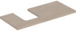 Geberit One mosdópult bal oldali kivágással 105x47 cm, pultra ültethető tálformájú mosdóhoz, tölgy 505.294. 00.5 (505.294.00.5) - szaniteronline