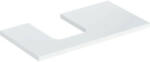 Geberit One mosdópult bal oldali kivágással 90x47 cm, pultra ültethető tálformájú mosdóhoz, magasfényű fehér 505.293. 00.1 (505.293.00.1) - szaniteronline