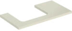 Geberit One mosdópult bal oldali kivágással 90x47 cm, pultra ültethető mosdóhoz, magasfényű homokszürke 505.303. 00.4 (505.303.00.4) - szaniteronline