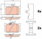 TRW set placute frana, frana disc TRW GDB4460 (GDB4460)