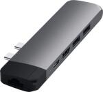 Satechi Alumínium Type-C PRO Hub 1x HDMI 4K, PassThrough, 1x USB3.0, 1x SD, LAN, asztroszürke (ST-TCPHEM) (ST-TCPHEM)
