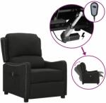 vidaXL Fotoliu rabatabil electric, negru, material textil (3098747)