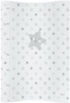  Ceba pelenkázó lap puha 2 oldalú 50x70cm COSY csillag szürke - babycenter-online