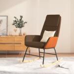 vidaXL Scaun balansoar, maro, material textil (341332) Balansoar