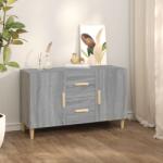 vidaXL Servantă, sonoma gri, 100x36x60 cm, lemn prelucrat (817466) Comoda