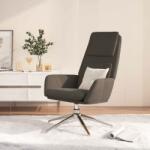 vidaXL Scaun de relaxare, gri închis, piele întoarsă artificială (341326)