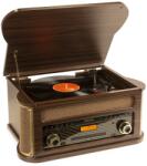 Fenton MEMPHIS Pick-up cu design vintage si casetofon, Bluetooth/CD/DAB+/FM/USB, maro inchis, Fenton (102.187)