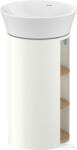 Duravit WHITE TULIP álló 2 polcos mosdótartó szekrény 236550 mosdóhoz, White Satin Matt Lacquer/Natural Oak solid WT42390H536 (WT42390H536)