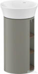 Duravit WHITE TULIP álló 2 polcos mosdótartó szekrény 236550 mosdóhoz, Stone Grey Satin Matt Lacquer/American Walnut Solid Wood WT423907792 WT423909292 (WT423907792)