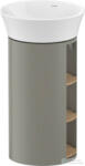 Duravit WHITE TULIP álló 2 polcos mosdótartó szekrény 236550 mosdóhoz, Stone Grey Satin Matt Lacquer/Natural Oak solid WT42390H592 (WT42390H592)