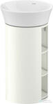 Duravit WHITE TULIP álló 2 polcos mosdótartó szekrény 236550 mosdóhoz, White Satin Matt Lacquer WT423903636 (WT423903636)