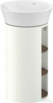 Duravit WHITE TULIP álló 2 polcos mosdótartó szekrény 236550 mosdóhoz, White Satin Matt Lacquer/American Walnut Solid Wood WT423907736 (WT423907736)