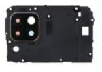Huawei P40 lite kamera lencse és takaró alaplapi burkolattal, fekete (gyári)