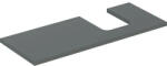 Geberit One mosdópult jobb oldali kivágással 120x47 cm, pultra ültethető tálformájú mosdóhoz, matt láva 505.315. 00.3 (505.315.00.3) - szaniteronline