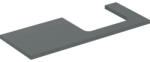 Geberit One mosdópult jobb oldali kivágással 120x47 cm, pultra ültethető mosdóhoz, matt láva 505.325. 00.3 (505.325.00.3) - szaniteronline