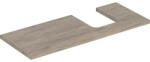 Geberit One mosdópult jobb oldali kivágással 120x47 cm, pultra ültethető tálformájú mosdóhoz, hikoridió 505.315. 00.6 (505.315.00.6) - szaniteronline