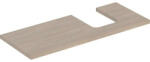 Geberit One mosdópult jobb oldali kivágással 120x47 cm, pultra ültethető tálformájú mosdóhoz, tölgy 505.315. 00.5 (505.315.00.5) - szaniteronline