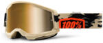 100% Motocross szemüveg 100% STRATA 2 Kombat - Valódi bézs (arany plexiüveg)
