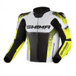 Shima STR 2.0 motoros kabát fekete-fehér-fluo sárga - motozem - 158 710 Ft