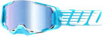 100% Motocross szemüveg 100% ARMEGA túlméretezett égi türkiz (kék plexi)