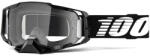 100% Motocross szemüveg 100% ARMEGA fekete (átlátszó plexiüveg)