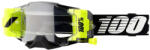 100% Motocross szemüveg 100% ARMEGA ELŐREJELZÉS fehér-fekete-fluo sárga (harangjátékos plexi)