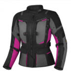 Shima Női kabát motorkerékpárhoz Shima Hero 2.0 fekete-szürke-rózsaszín