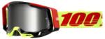 100% Motocross szemüveg 100% RACECRAFT 2 Wiz piros-sárga (ezüst szemellenző)