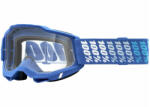 100% Motocross szemüveg 100% ACCURI 2 Yarger fehér-kék (tiszta plexi)