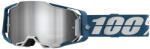 100% Motocross szemüveg 100% ARMEGA Albar szürke-kék (ezüst plexi)