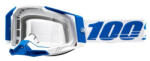 100% Motocross szemüveg 100% RACECRAFT 2 Isola kék-fehér (átlátszó szemellenző)