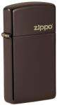 Zippo Brichetă Zippo 49266ZL Slim Brown Zippo Logo (49266ZL) Bricheta