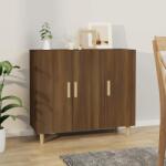 vidaXL Servantă, stejar maro, 90x34x80 cm, lemn prelucrat (817461) Comoda